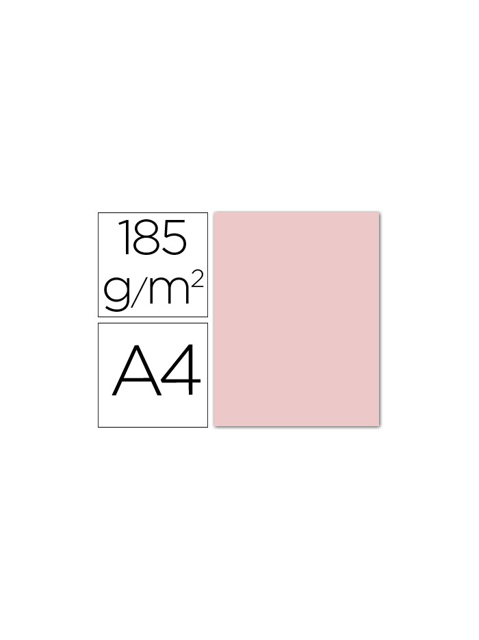 Cartulina guarro din a4 rosa 185 gr paquete 50 hojas Cartulina guarro din a4 rosa 185 gr paquete 50 hojas