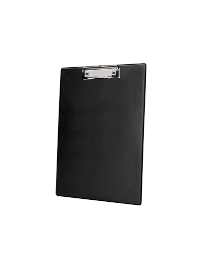Portanotas q-connect plastico 50% reciclado din a4 negro grosor 2,1 mm