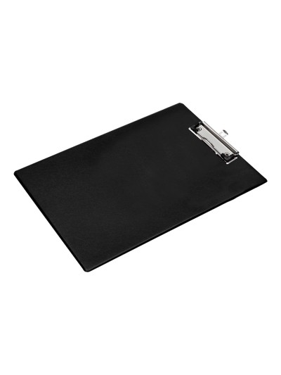 Portanotas q-connect plastico 50% reciclado din a4 negro grosor 2,1 mm