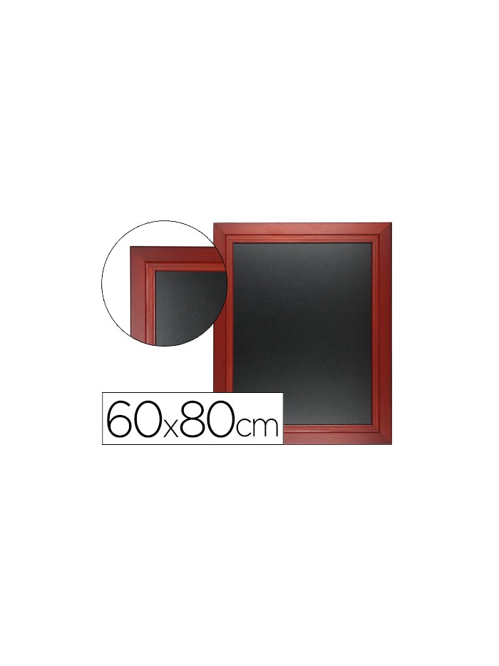 Pizarra negra liderpapel mural de madera con superficie para rotuladores tipo tiza 60x80cm Pizarra negra liderpapel mural de madera con superficie para rotuladores tipo tiza 60x80cm
