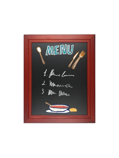 Pizarra negra liderpapel mural de madera con superficie para rotuladores tipo tiza 60x80cm