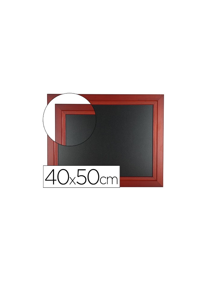 Pizarra negra liderpapel mural de madera con superficie para rotuladores tipo tiza 40x50cm Pizarra negra liderpapel mural de madera con superficie para rotuladores tipo tiza 40x50cm