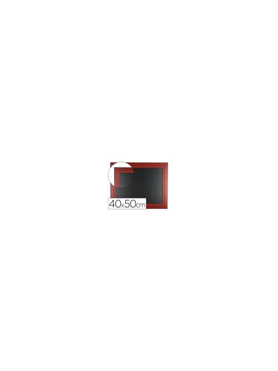 Pizarra negra liderpapel mural de madera con superficie para rotuladores tipo tiza 40x50cm