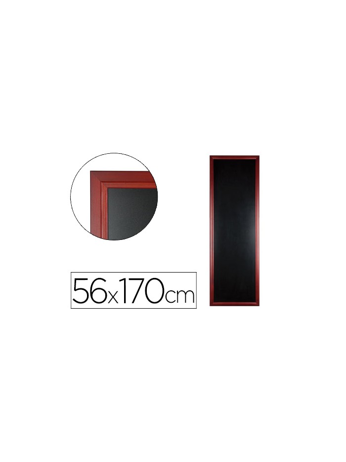 Pizarra negra liderpapel mural de madera con superficie para rotuladores tipo tiza 56x170cm Pizarra negra liderpapel mural de madera con superficie para rotuladores tipo tiza 56x170cm