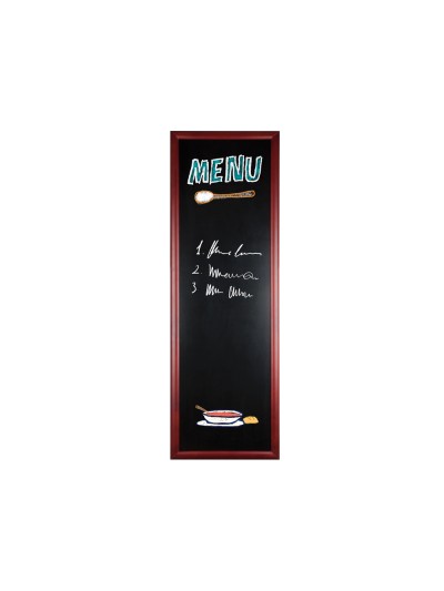Pizarra negra liderpapel mural de madera con superficie para rotuladores tipo tiza 56x170cm