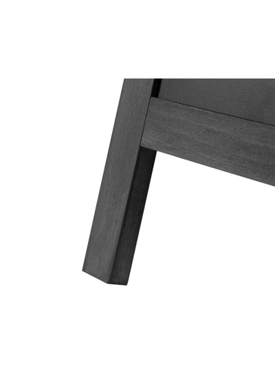 Pizarra negra liderpapel caballete doble cara de madera con superficie para rotuladores 75x135 cm