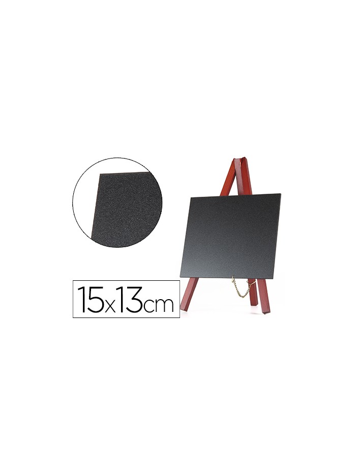Pizarra negra liderpapel caballete madera superficie para rotuladores tipo tiza 15x13cm juego 3 unidades Pizarra negra liderpapel caballete madera superficie para rotuladores tipo tiza 15x13cm juego 3 unidades