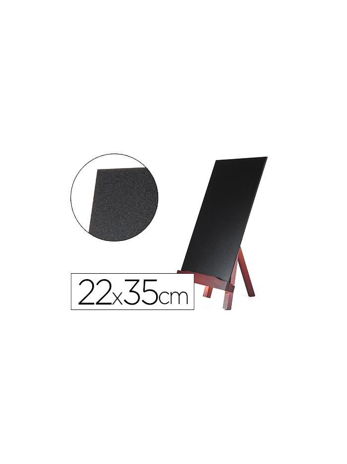 Pizarra negra liderpapel caballete de madera con superficie para rotuladores tipo tiza 22x35cm