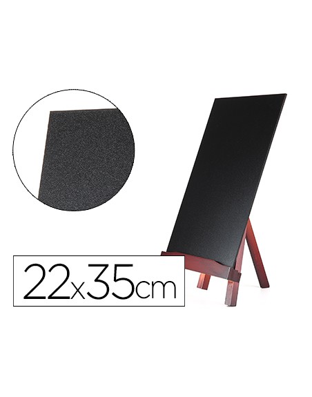 Pizarra negra liderpapel caballete de madera con superficie para rotuladores tipo tiza 22x35cm