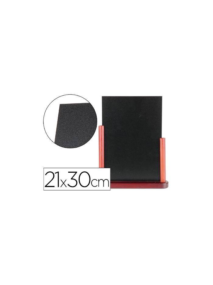 Pizarra negra liderpapel doble cara de madera con superficie para rotuladores tipo tiza 21x30cm Pizarra negra liderpapel doble cara de madera con superficie para rotuladores tipo tiza 21x30cm