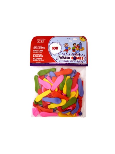 Globo 100% latex biodegradable de agua bolsa de 100 unidades colores surtidos