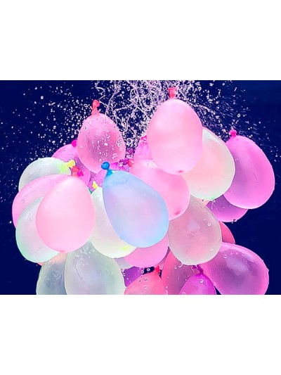 Globo 100% latex biodegradable de agua bolsa de 100 unidades colores surtidos