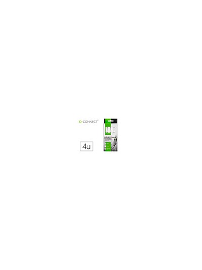 Rotulador q-connect tiza liquida punta redonda trazo 3 mm caja de 4 unidades color blanco