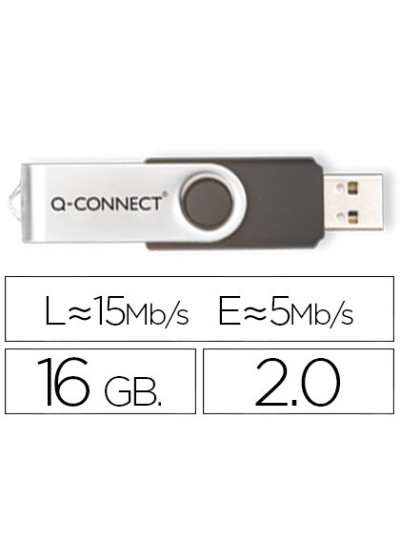 Memoria usb q-connect flash 16 gb 2.0