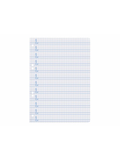 Recambio liderpapel cuarto pautaguia 100 hojas 75 g cuadriculado pautado 4 mm con margen 6 taladros
