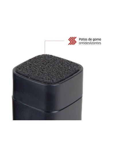 Soporte q-connect para monitor /impresora ajustable altura 10,3cm a 13,3cm con cajon color negro 434x336x133 mm