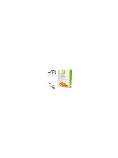 Bandas elasticas q-connect 1000 gr 180 x 1,6mm x16 mm n 18