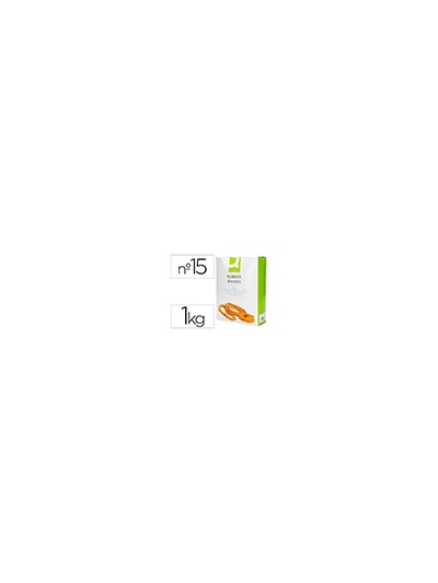 Bandas elasticas q-connect 1000 gr 150 x 9 mm numero 15