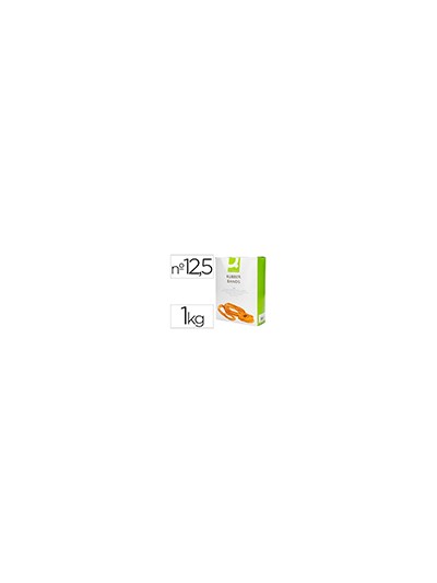 Bandas elasticas q-connect 1000 gr 125 x 9 mm numero 12,5