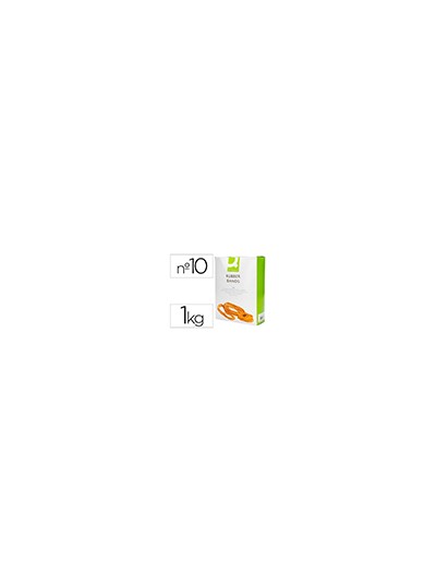 Bandas elasticas q-connect 1000 gr 100 x 9 mm numero 10