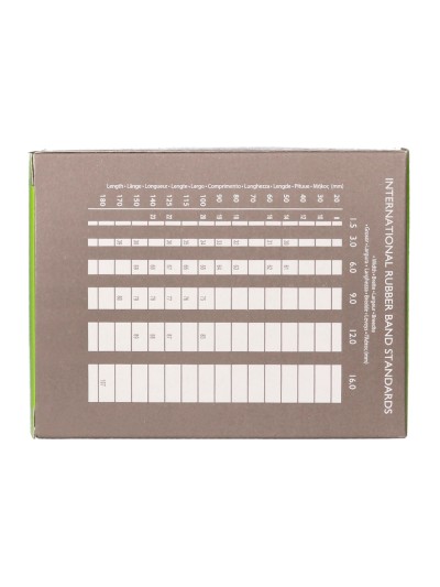 Bandas elasticas q-connect 100 gr 125 x 9 mm numero 12,5