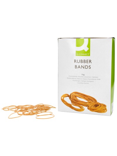 Gomillas elasticas q-connect 1000 gr numero 8 80 x 2 mm