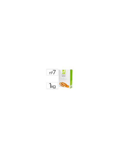 Gomillas elasticas q-connect 1000 gr numero 7 70 x 2 mm