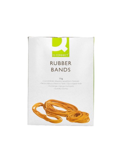 Gomillas elasticas q-connect 1000 gr numero 7 70 x 2 mm