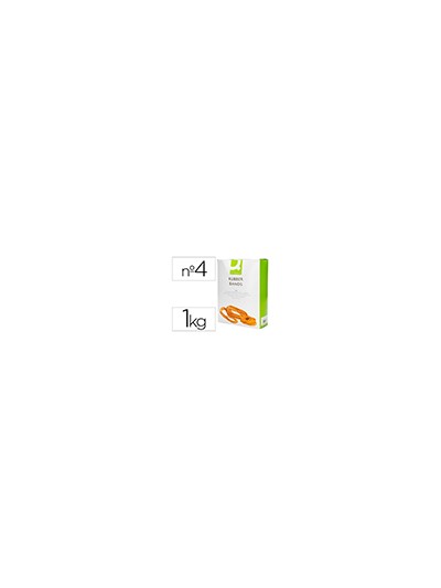 Gomillas elasticas q-connect 1000 gr numero 4 40 x 2 mm