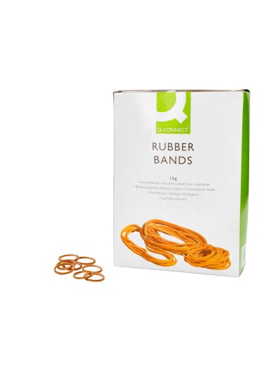 Gomillas elasticas q-connect 1000 gr numero 3 30 x 2 mm