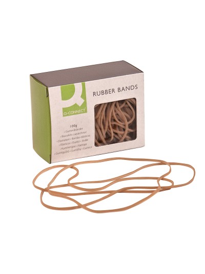 Gomillas elasticas q-connect 100 gr numero 20 200 x 2 mm