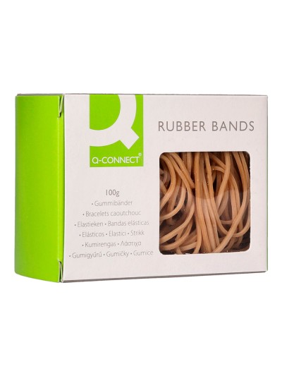 Gomillas elasticas q-connect 100 gr numero 20 200 x 2 mm