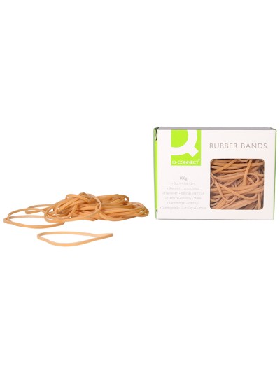 Gomillas elasticas q-connect 100 gr numero 12 120 x 2 mm