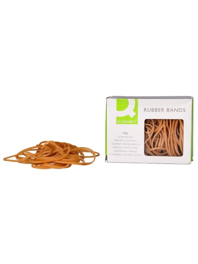 Gomillas elasticas q-connect 100 gr numero 7 70 x 2 mm
