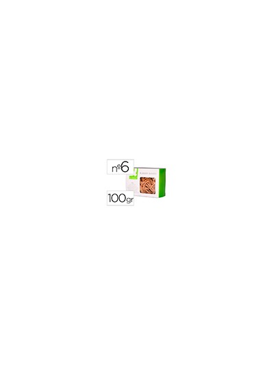 Gomillas elasticas q-connect 100 gr numero 6 60 x 2 mm