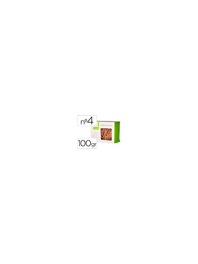 Gomillas elasticas q-connect 100 gr numero 4 40 x 2 mm