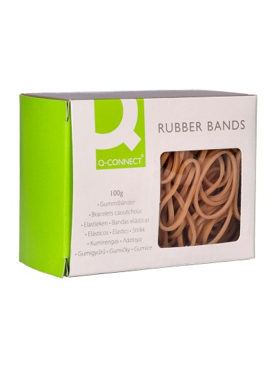 Gomillas elasticas q-connect 100 gr numero 4 40 x 2 mm