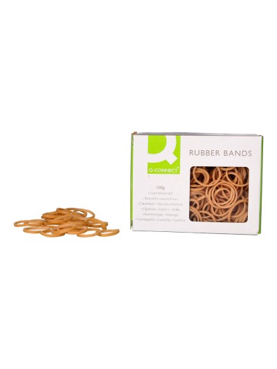 Gomillas elasticas q-connect 100 gr numero 3 30 x 2 mm