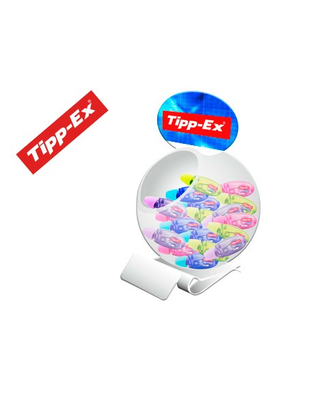 Corrector tipp-ex micro tape twist 5 mm x 8 m expositor de 60 unidades