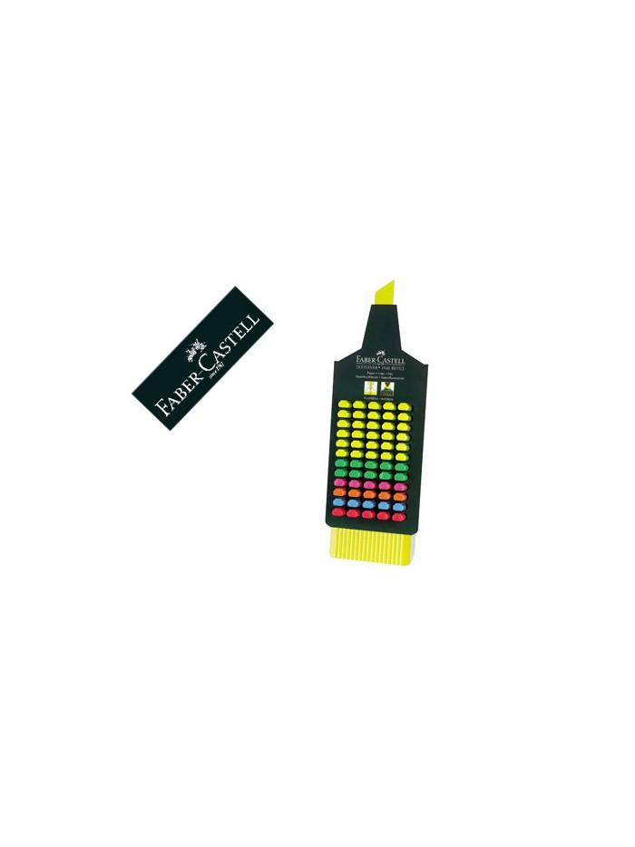 Rotulador faber fluorescente 48 expositor 60 unidades colores surtidos Rotulador faber fluorescente 48 expositor 60 unidades colores surtidos