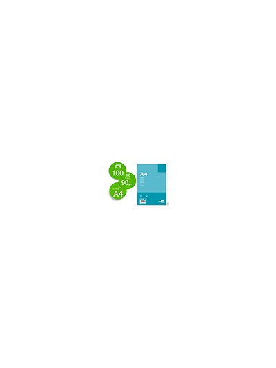 Papel liderpapel a4 90g/m2 liso paquete de 100 hojas