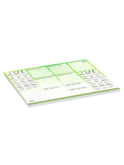 Planning sobremesa semanal liderpapel 40x60 cm 80 gr 60 hojas 2025-2026