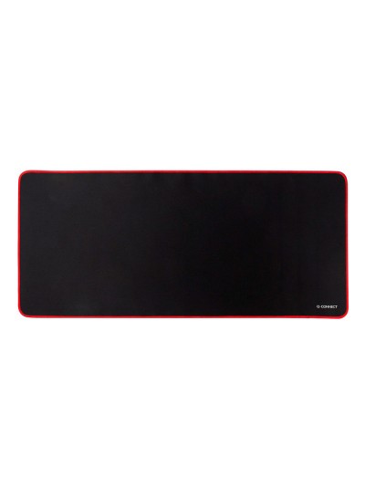 Alfombrilla para raton q-connect xxl negra con borde rojo 900x400 mm