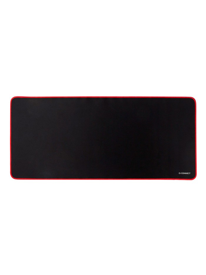 Alfombrilla para raton q-connect xxl negra con borde rojo 900x400 mm Alfombrilla para raton q-connect xxl negra con borde rojo 900x400 mm