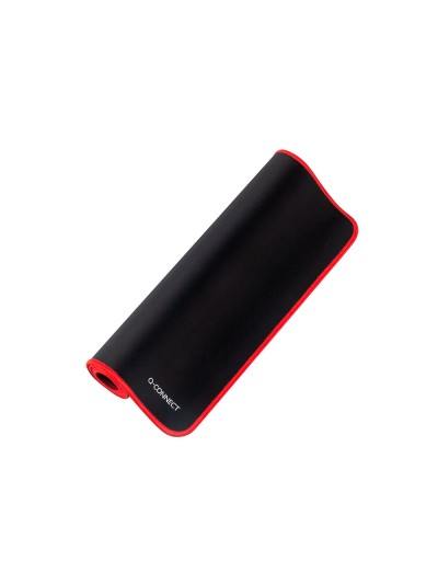 Alfombrilla para raton q-connect xxl negra con borde rojo 900x400 mm