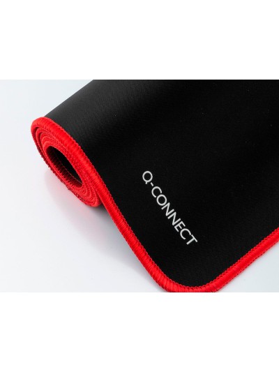 Alfombrilla para raton q-connect xxl negra con borde rojo 900x400 mm