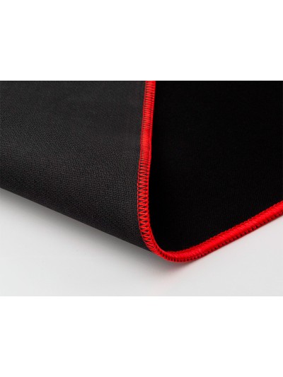 Alfombrilla para raton q-connect xxl negra con borde rojo 900x400 mm