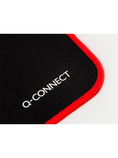 Alfombrilla para raton q-connect xxl negra con borde rojo 900x400 mm