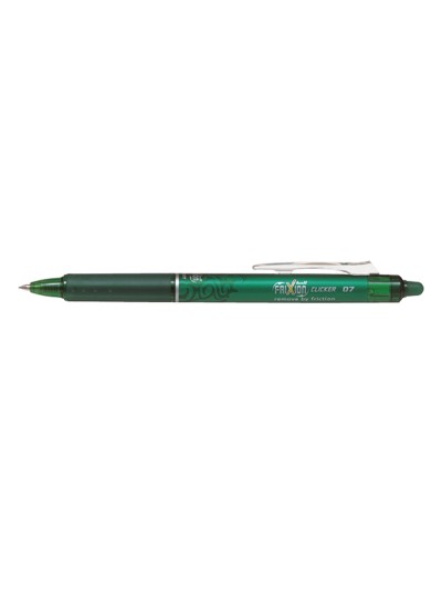 Boligrafo pilot frixion clicker borrable 0,7 mm color verde