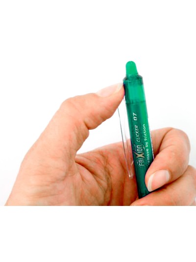 Boligrafo pilot frixion clicker borrable 0,7 mm color verde